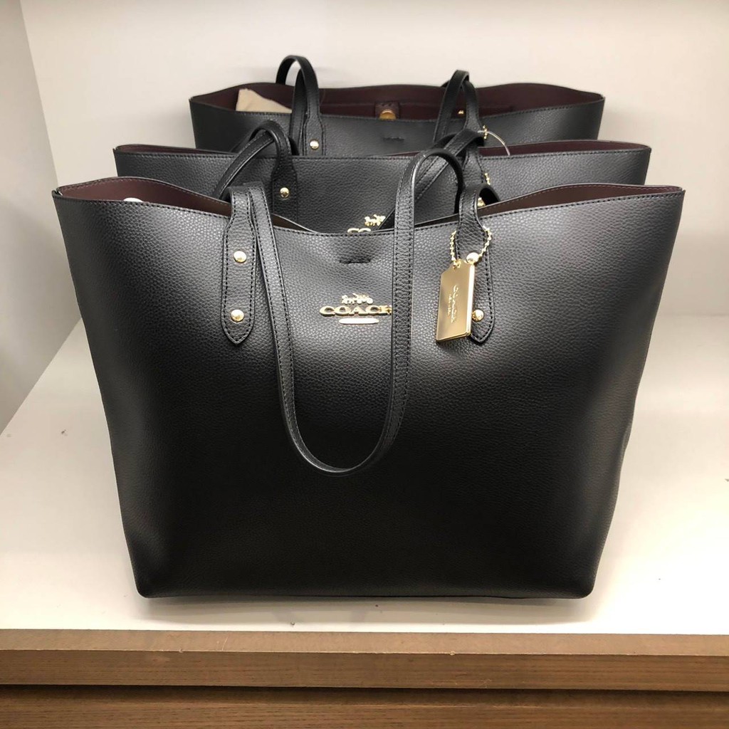 Coach แท้ ️ พร้อมส่ง กระเป่าสะพายทรงโท้ท Coach Town Tote Shopee