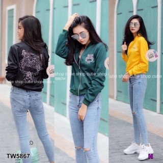 TW5867-Jacket แต่งเพชร