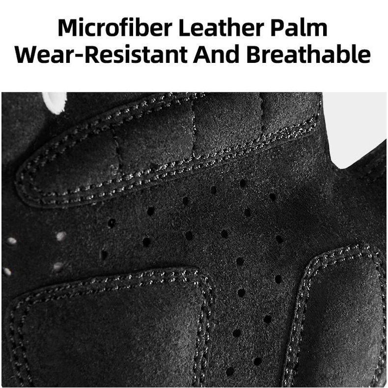 ROCKBROS ถุงมือจักรยาน เด็ก ฤดูร้อน จักรยาน โรลเลอร์สเก็ต ระบายอากาศ SBR กันกระแทก ครึ่งถุงมือ - รูปที่ 3