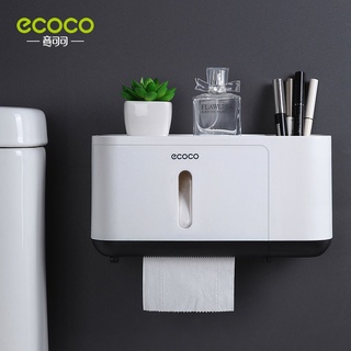 ECOCO กล่องกระดาษทิชชู่แบบติดผนังกันน้ําสําหรับห้องน้ํา