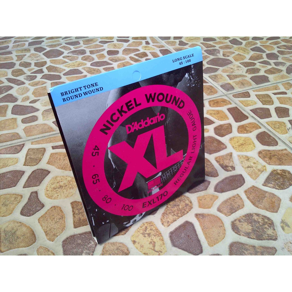 D'ADDARIO Daddario กีตาร์ไฟฟ้าเบสสาย 4 สาย Exl 170 5 สาย D Addario Exl 170-5 นิกเกิลแผลปกติแสง Gaige