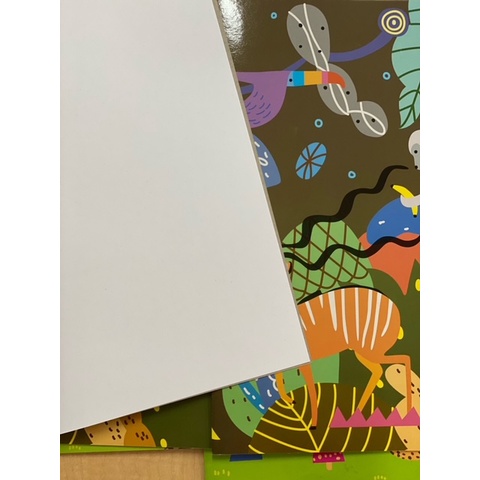 สมุดวาดเขียน สมุดวาดภาพระบายสีเล่มใหญ่ 4/10 กระดาษ 80gsm ปกภาพการ์ตูนน่ารักๆ​ คละลาย