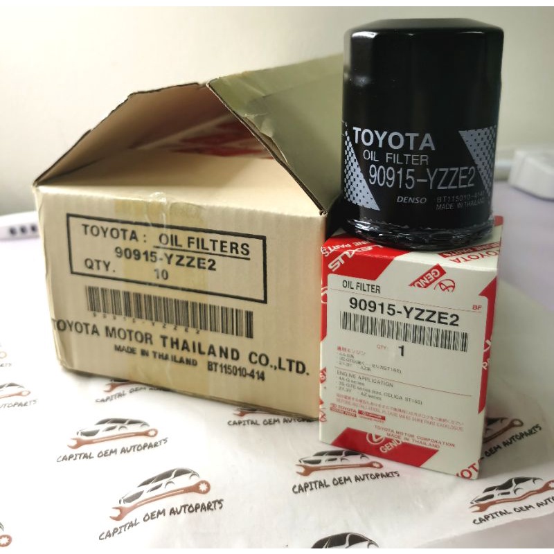 90915-YZZE2 กรองน้ํามันเครื่อง Toyota 90915-YZZE2 -Estima 2.4/ Altis New /Vios