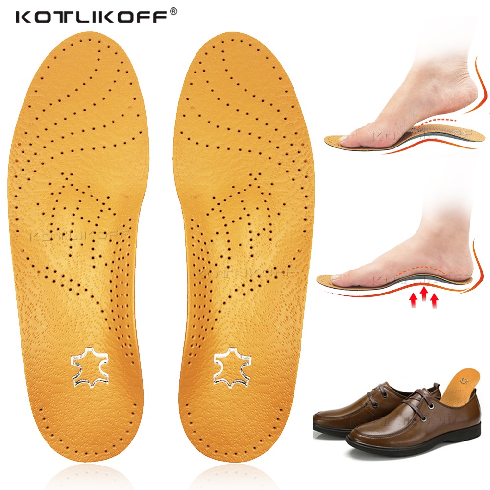 Kotlikoff แผ่นรองพื้นรองเท้า หนังวัวแท้ พรีเมี่ยม สําหรับรองเท้าหนังวัว