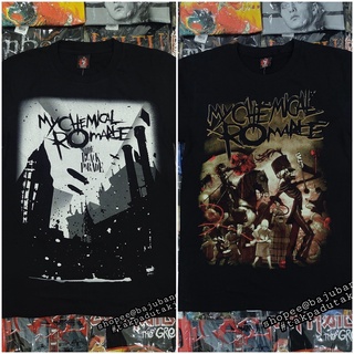 เสื้อยืด พิมพ์ลาย My Chemical Romance Baju Band สีดํา สไตล์วินเทจ | ร็อคร้อน | ผ้าฝ้าย 100% ลําลอง ขนาดใหญ่ สีดํา เหมาะกับของขวัญวันเกิด สําหรับผู้ชาย