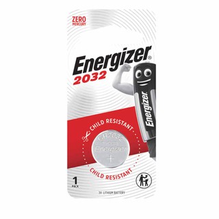 ENERGIZER ถ่านกระดุม ลิเธียม ECR 2032 จำนวน 1 ชิ้น/แพ็ค ENERGIZER ECR 2032 lithium button battery, quantity 1 piece / pa