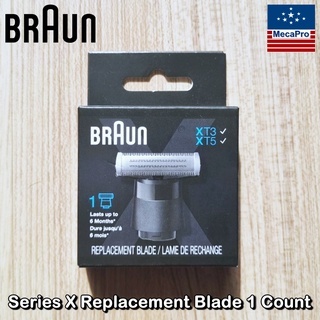 Braun® Series X Replacement Blade 1 Count ใบมีดโกน 1 ชิ้น Compatible with Braun Series X Models XT10, XT3, XT5