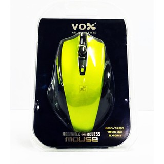 เม้าส์ ไร้สาย Vox Mouse Wireless สีเหลือง