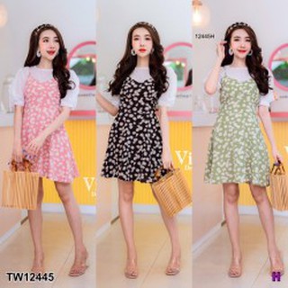 TW12445 Set 2 ชิ้น เสื้อแขนพอง