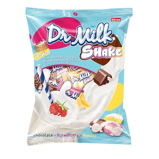 ลูกอมรสนมกลิ่นผลไม้จากตุรกี Dr. Milk Shake