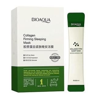 ไบโออควา สลีปปิ้ง (1กล่องมี 20 ซอง)Bioaqua Collagen FirmingSleeping Mask 4ml/20pcs ไบโออควา สลีปปิ้ง