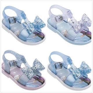 Frozen Melissa Childrens Sandals Summer Girls Jelly Shoes Flat Bottom Princess Beach Shoes