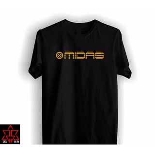 เสื้อยืด Baju KAOS ระบบเสียง DISTRO AUDIO MIDAS MIDAS ระบบเสียง