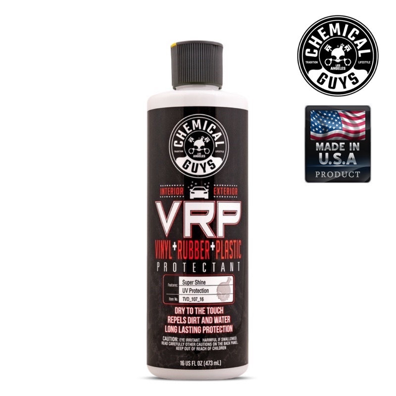 (ของแท้ %) VRP Super Shine Dressing (16 oz) Chemical Guys, น้ำยาเคลือบยาง+พลาสติกดำ
