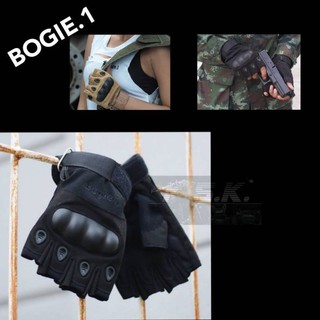 ถุงมือ ถุงมือผ้าครึ่งนิ้วมีสนับBOGIE.1
