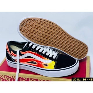 🔥🍀Vans old Skool Flame 🔥 สินค้าพร้อมกล่อง มีเก็บปลายทาง