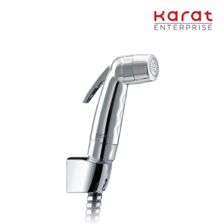 Karat Faucet ชุดฉีดชำระสีโครเมี่ยม พร้อมสายและขอแขวน (สายอะคริลิคยาว 120 ซม.)