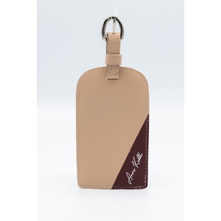 ป้ายห้อยกระเป๋า Luggage Tag  รุ่น Limited KCX สี Cream/Brown By Anne Kokke