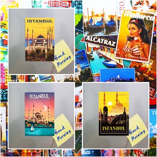 แม่เหล็กติดตู้เย็น ตุรกี 2×3 นิ้ว ของที่ระลึก ของฝาก Souvenir Fridge Magnet Turkey set D 2x3"