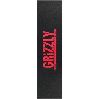 Grizzly | 9"x 33"Stamp Red Skateboard Griptape