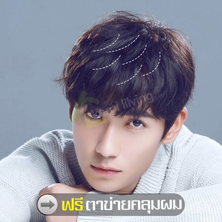 วิกผมสั้น Short wig สไตล์เกาหลี สําหรับผู้ชาย วิกผมผู้ชาย วิกผู้ชาย ผมสั้นธรรมชาติ ผมปลอม วิกผมปลอม วิกผมผู้ชายเกาหลี