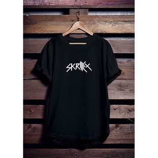 เสื้อยืดผ้าฝ้าย เสื้อยืด พิมพ์ลาย Skrillex Motif Distro สําหรับผู้ชาย และผู้หญิง