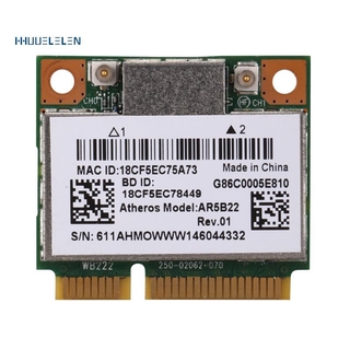 Ar5B22 2.4 / 5Ghz การ์ดอินเตอร์เน็ตไร้สาย 802.11Ac บลูทูธ 4.0 Wlan Card สําหรับ Lenovo Y400 Y500 Y410P S215 U330 U430