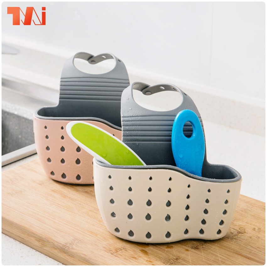 ที่วางฟองน้ำ ที่วางสบู่ ที่ใส่ฟองน้ำล้างจาน ตะแกรงวางฟองน้ำ อย่างดี  2 ช่อง - รูปที่ 3