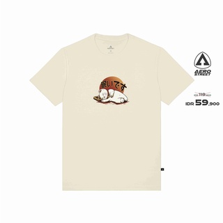 เสื้อยืด ลาย Aerostreet Lucky Neco Beige ABBAA สีเบจS-5XL