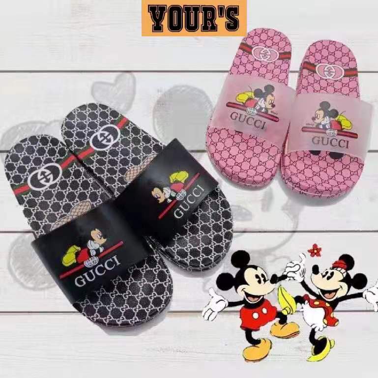 Yours_my Women Sandal Shoes l Pink & Black Size 36 - 41