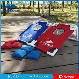 [Welcome] Portable Cornhole Board  Toss Throw Game Set with Carrying Bag