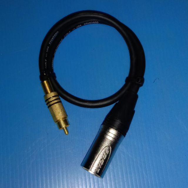 สายสัญญาณแบบ Xlr(แบบบาลานซ์)ตัวผู้และตัวเมีย to แจ็ค Rca