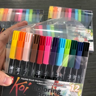 Koi ปากกาพู่กันโคอิ ชนิด 12สี