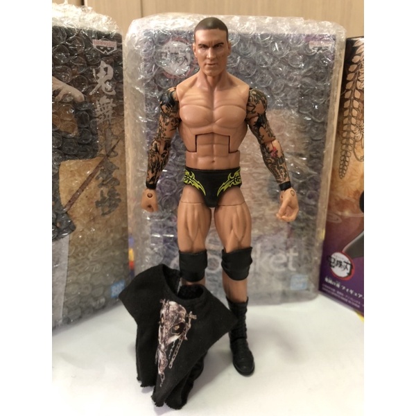 โมเดล มวยปล้ำ wwe randy orton elite 9 มีตำหนิรอยสีเรอะ