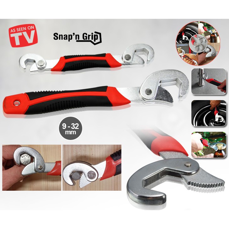 ประแจอเนกประสงค์ Snap'n Grip 2 ชิ้น / ชุด ขนาด 9-32 mm