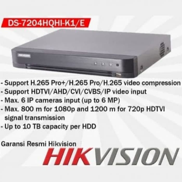 Hikvision Dvr 5mp 4channel Ds 74hqhi K1 E เคร องเล นเกมส Shopee Thailand