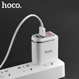 HOCO C39 C89Adapter หัวชาร์จ 2USB กระแสไฟ 2.4A พร้อมหน้าจอ LED