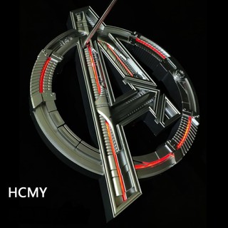 [ส่งฟรี] โมเดล Logo Avengers Hcmy วางตั้งได้ สามารถเอาไปเป็นฐานโล่กัปตันได้ เปิดไฟได้