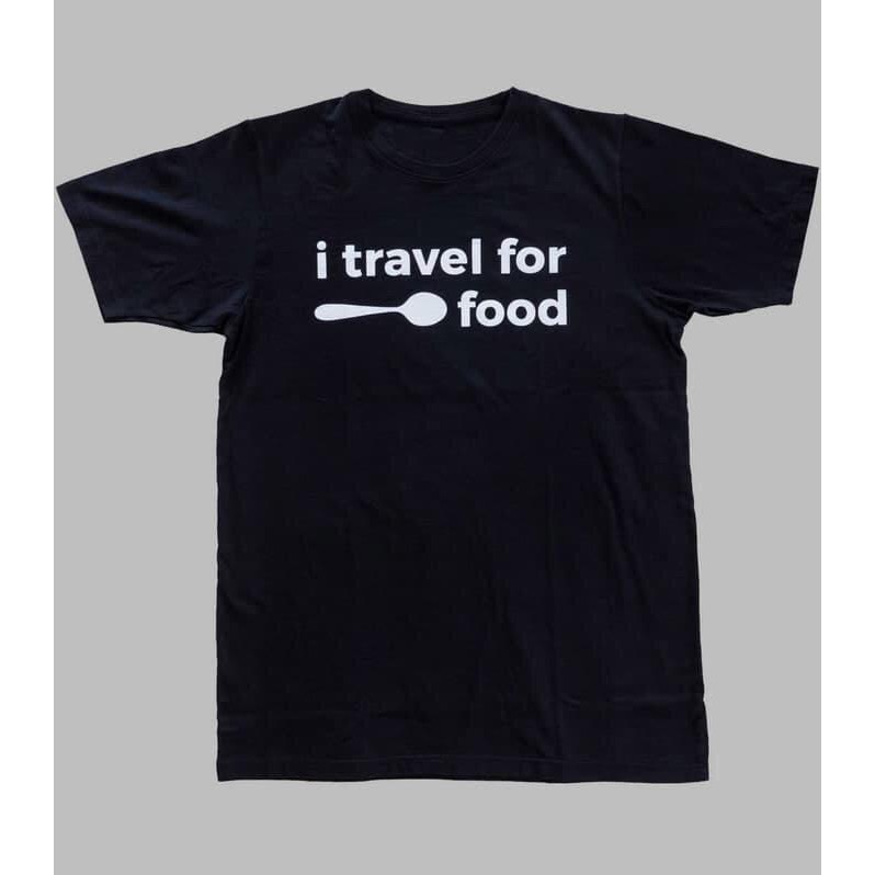 MARK WIENSE I TRAVEL สําหรับอาหาร TSHIRT BLOGGER DISTRO