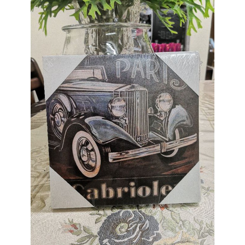 Luisan Memori Lama Nostalgia - Style Print di Atas Kain Canvas (สาย: 20 x 20 cm)