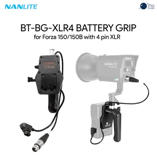 Nanlite BT-BG-XLR4 V-Mount Battery Grip for Forza 150/150B with 4 pin XLR ศูนย์ไทย