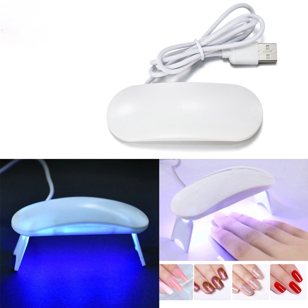 Portable 6W LED Light USB Rechargeable Mini UV Gel Polishing Curing Machine Nail Dryer
