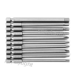 ไขควงแม่เหล็ก Torx Slotted Ph2 1 / 4 Hex Shank 100 มิลลิเมตร 10 ชิ้น