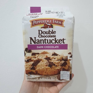 เปปเปอร์ริดจ์ฟาร์มคุกกี้ดาร์กช็อกโกแลต 220กรัม Pepperidge Farm Dark Chocolate Cookies 220g.