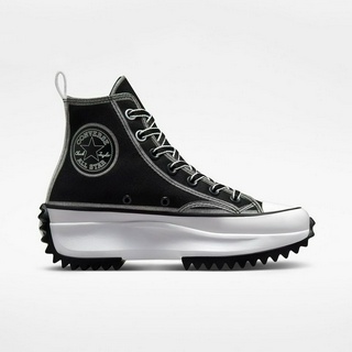 Converse รองเท้าผ้าใบผู้หญิง Run Star Hike Outline Sketch Hi Black | Black/White/Black ( A03955CU3BKXX )