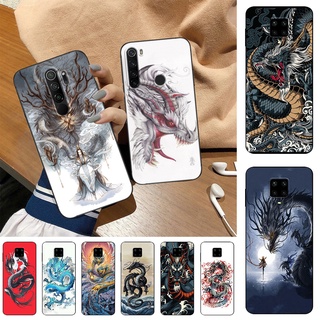 เคสโทรศัพท์มือถือซิลิโคน Tpu แบบนิ่ม ลายมังกร กันกระแทก สําหรับ Xiaomi Redmi Note 10 Pro 4G Note 9 Pro Note 10S Note 7 Note 7 Pro