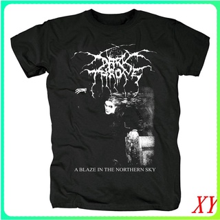 เสื้อยืดคอกลม แขนสั้น พิมพ์ลายอัลบั้ม Black Metal Scandinavian Metal  Darkthrone สําหรับผู้ชายสามารถปรับแต่งได้