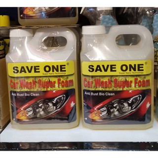 (2ชิ้น)#แชมพูล้างรถ โฟม #Super Foam สูตรซุปเปอร์โฟม Save one ขนาด1000 ml