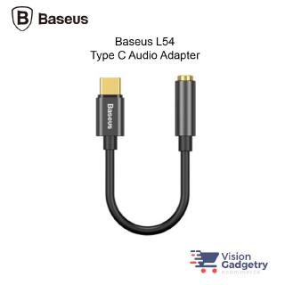 Baseus L54 Type C to Audio Jack อะแดปเตอร์แปลง - สีดํา (3.5 มม.)