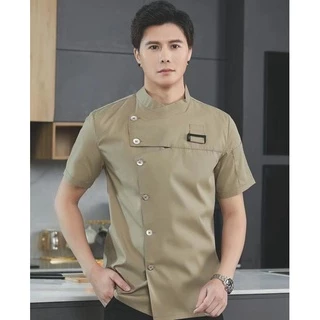 เสื้อแจ็กเก็ต เครื่องแบบเชฟ และผ้ากันเปื้อน สําหรับร้านอาหาร โรงแรม คาเฟ่ พนักงานเสิร์ฟ